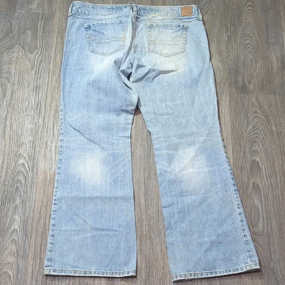Light Blue Distressed Women’s Jeans 12 - Picture 8 of 11